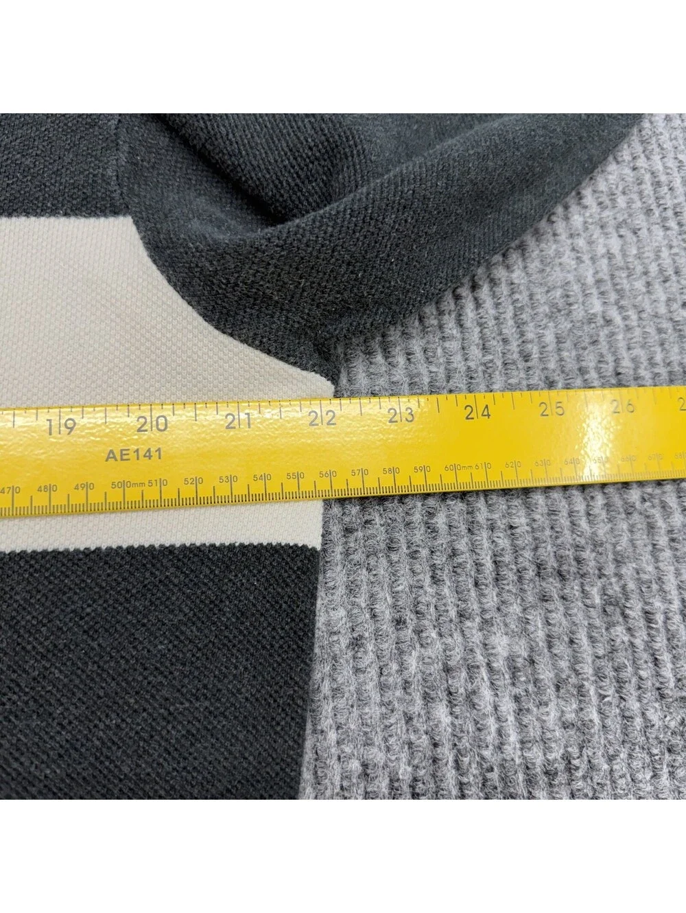 Vintage Polo Ralph Lauren Rugby Polo Shirt Mens L Gray Long Sleeve Elbow Patch